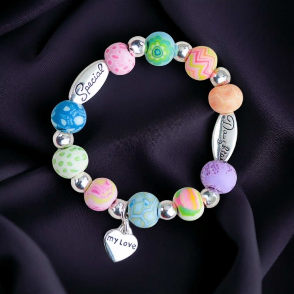 Hallmark Jillzarah colorful Special daughter stretch bracelet